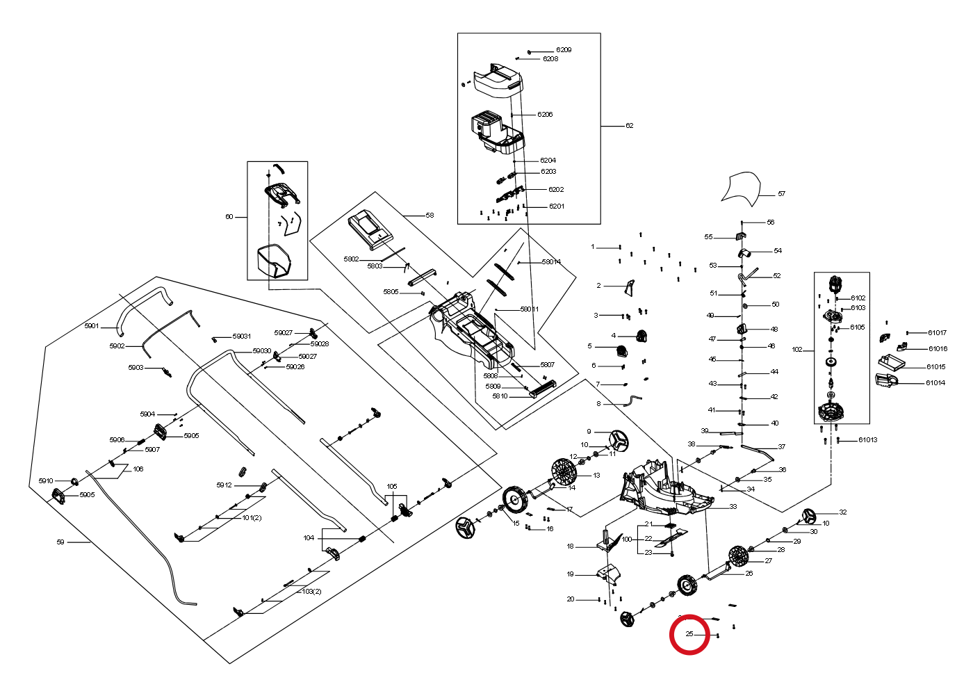 Kress Blechschraube 60073017 – Position in der Explosionszeichnung