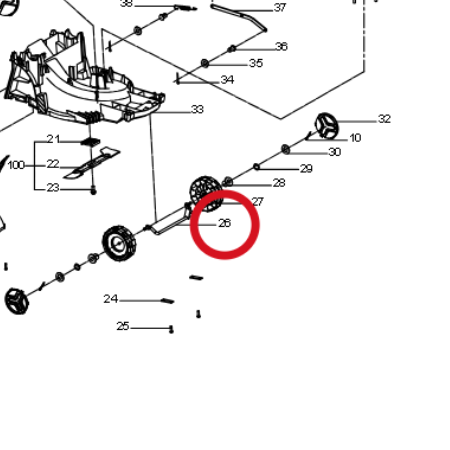 Kress Vorderachse 60073018 – Position in der Explosionszeichnung