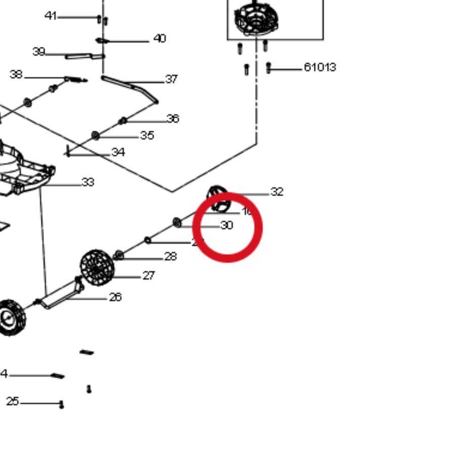 Kress Flache Unterlegscheibe für Welle 60073022 – Position in der Explosionszeichnung