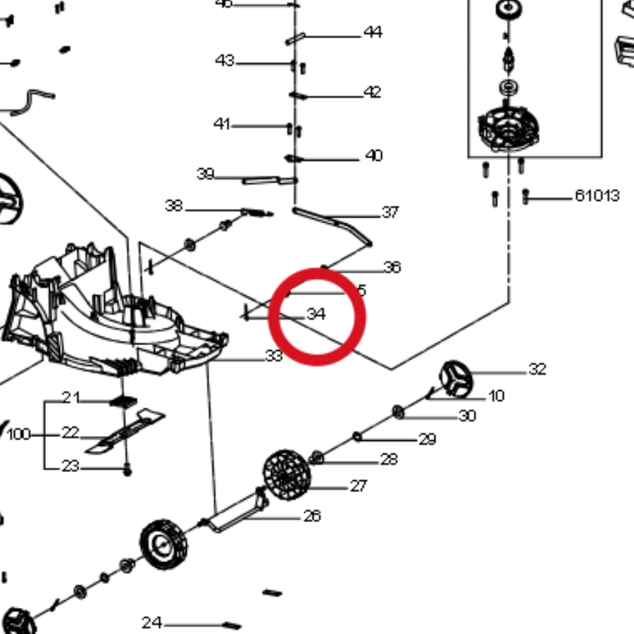 Kress Speziell geformter Splint 60073026 – Position in der Explosionszeichnung