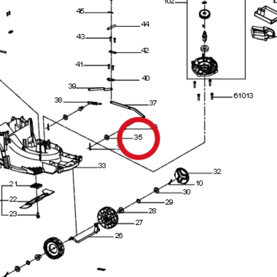 Kress Flache Unterlegscheibe für Welle 60073027 – Position in der Explosionszeichnung
