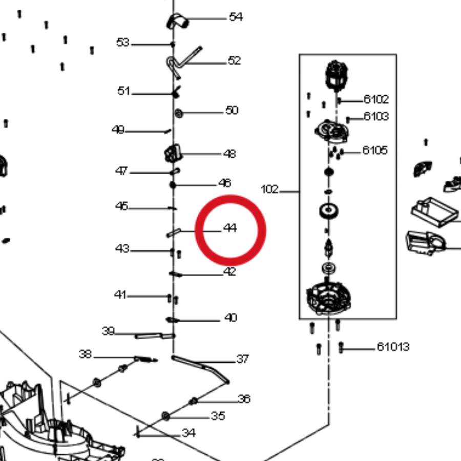 Kress Die Drehachse der Pleuelstange 60073036 – Position in der Explosionszeichnung