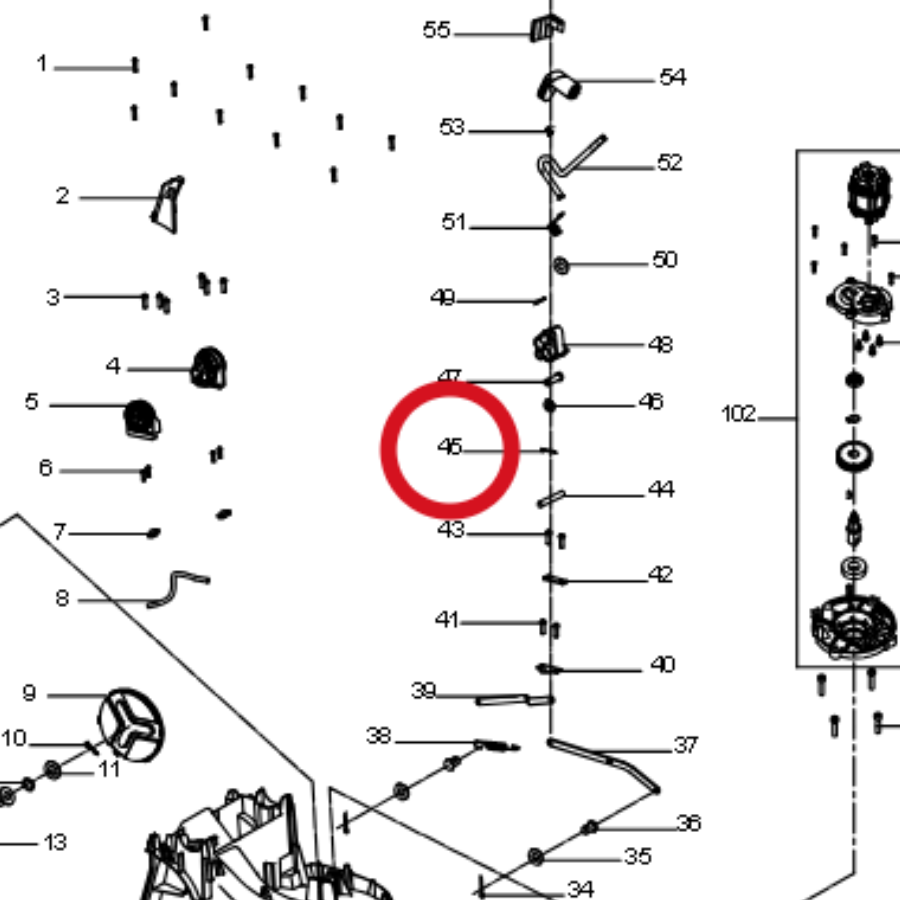 Kress Speziell geformter Splint 60073037 – Position in der Explosionszeichnung