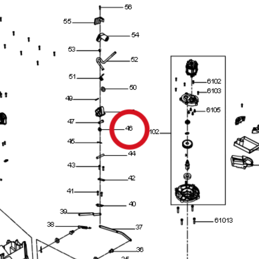 Kress Flache Unterlegscheibe für Welle 60073038 – Position in der Explosionszeichnung