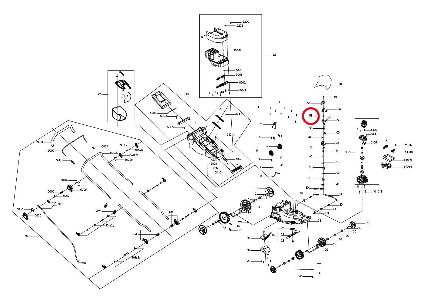 Kress Schrauben 60073045 – Position in der Explosionszeichnung