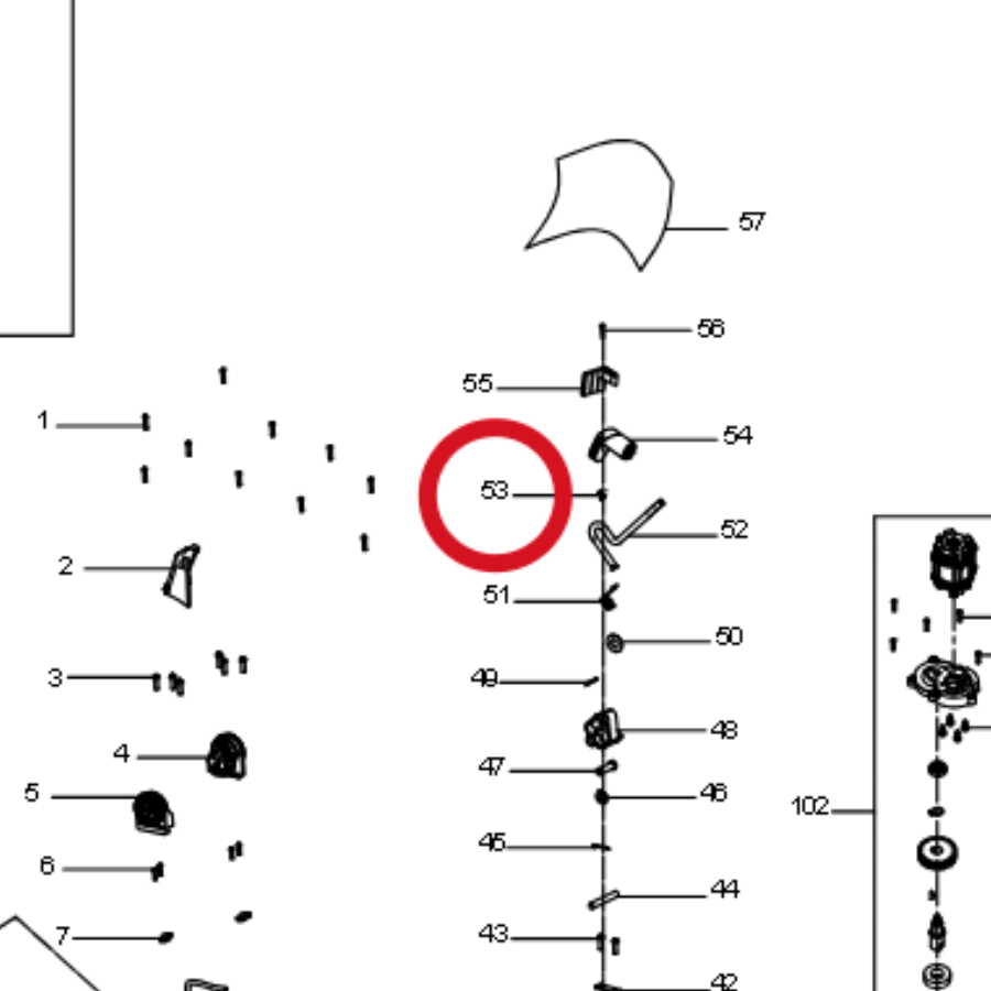 Kress Schrauben 60073045 – Position in der Explosionszeichnung