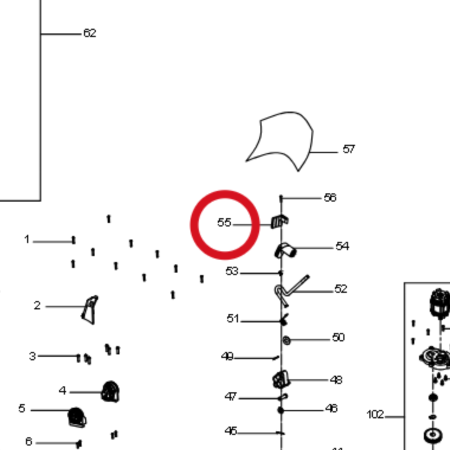 Kress Pleuel-Ablenkblech 60073047 – Position in der Explosionszeichnung