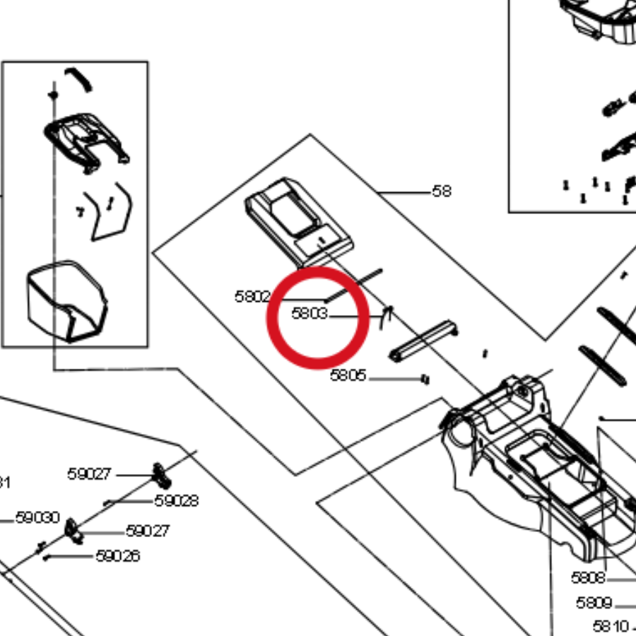 Kress Torsionsfeder der hinteren Abdeckung 60073053 – Position in der Explosionszeichnung