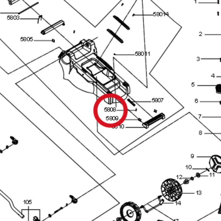 Kress Blechschraube 60073058 – Position in der Explosionszeichnung