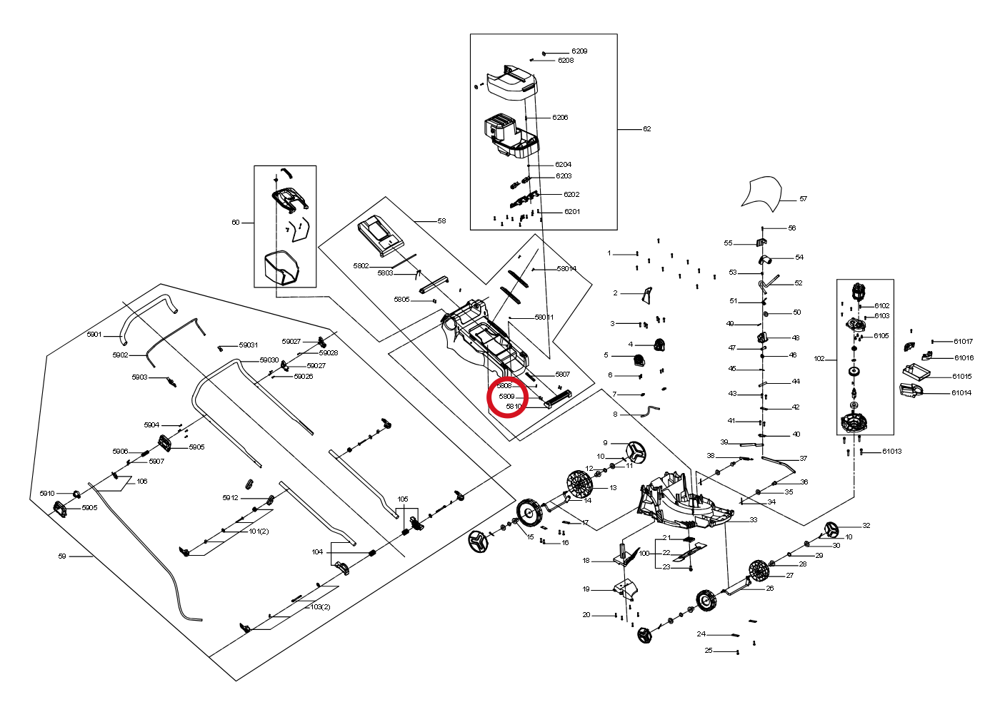 Kress Blechschraube 60073059 – Position in der Explosionszeichnung