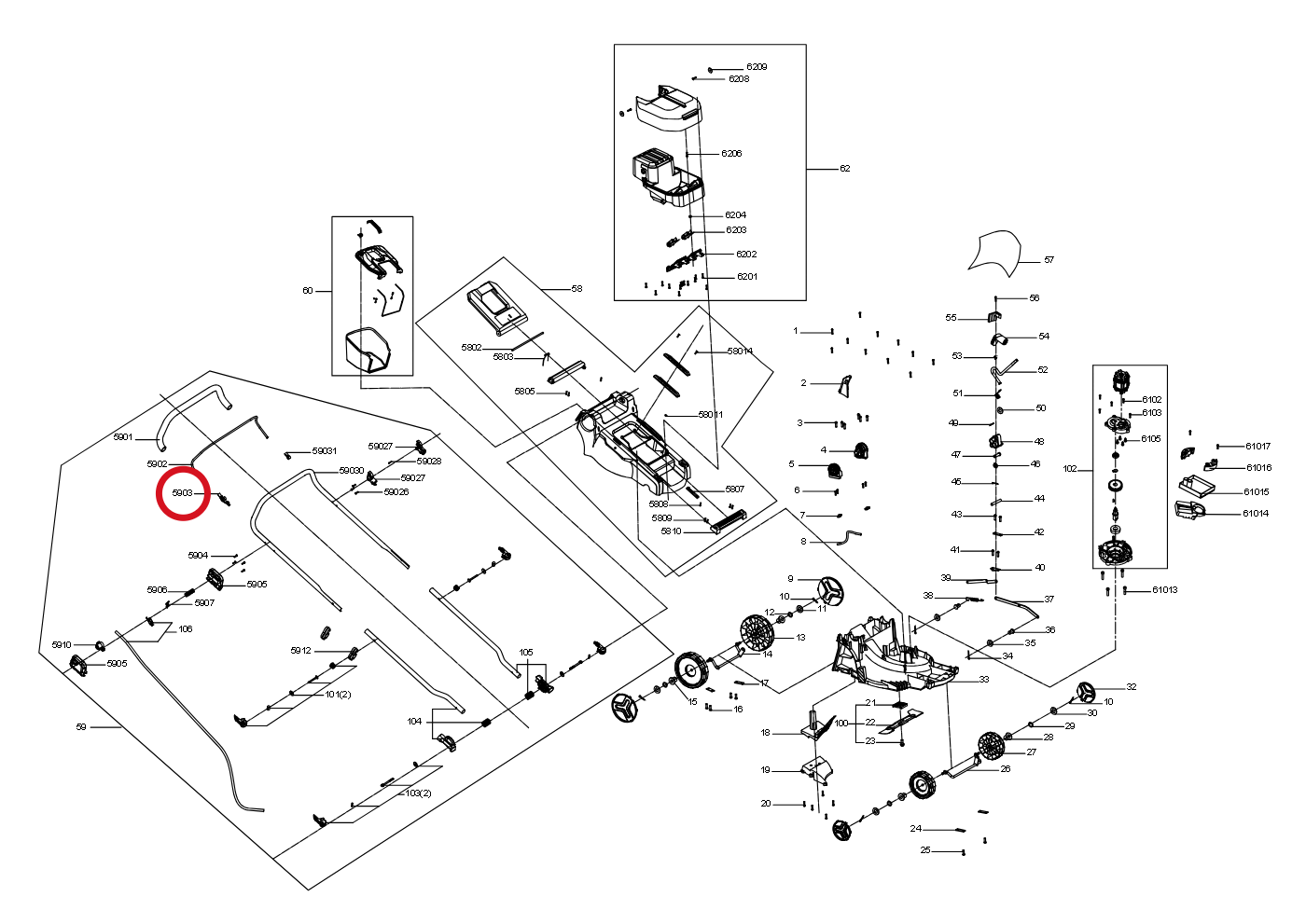 Kress Long-Limit-Block 60073068 – Position in der Explosionszeichnung