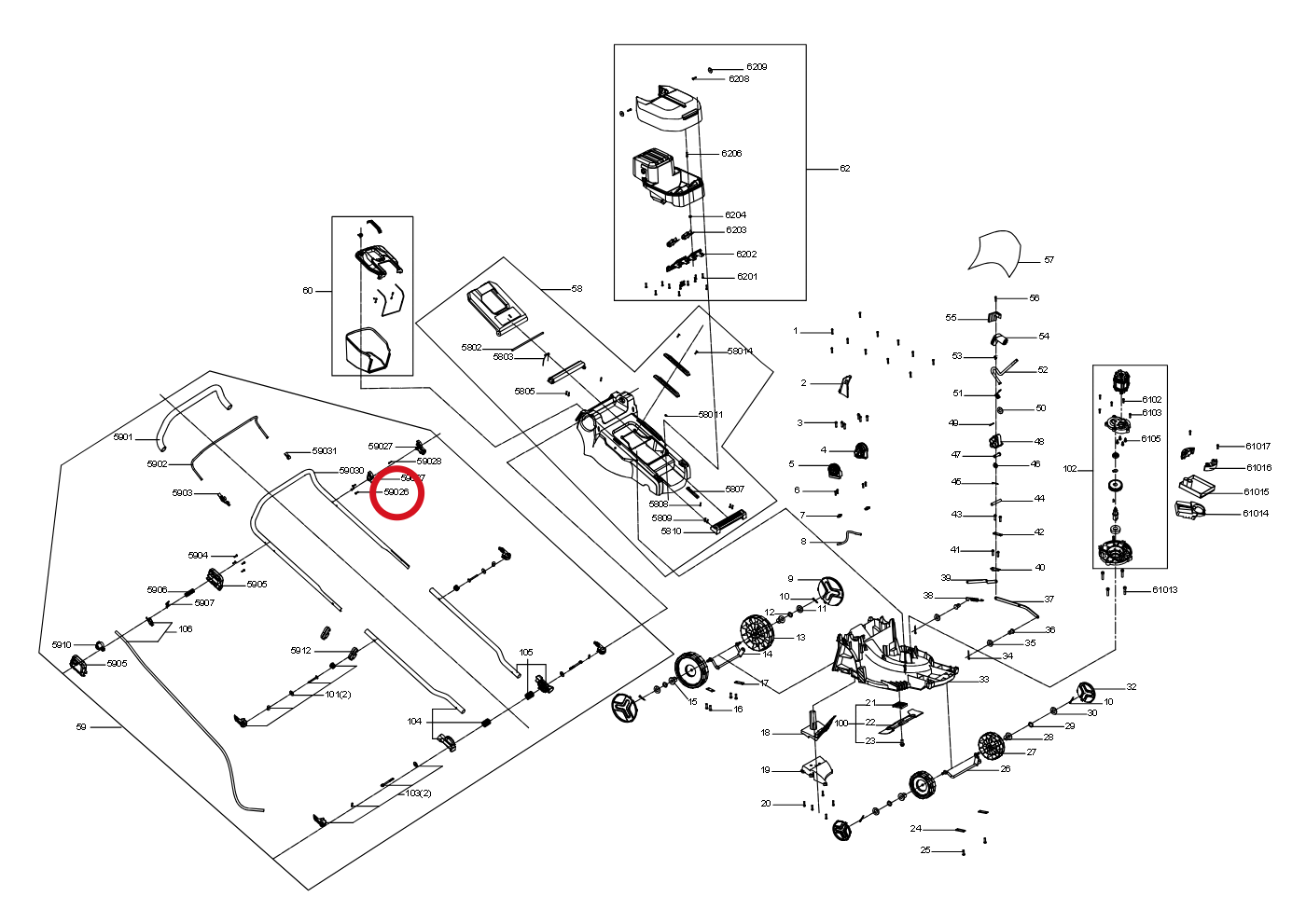 Kress Blechschraube 60073091 – Position in der Explosionszeichnung