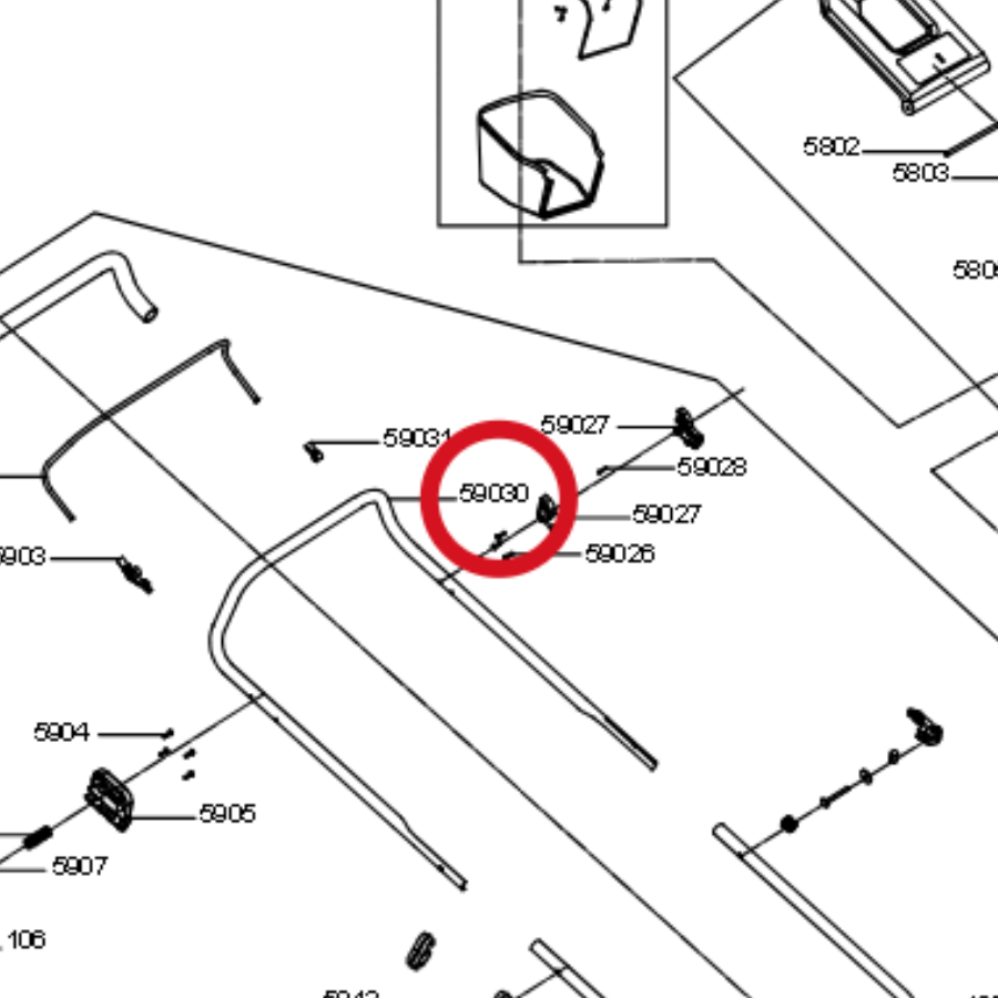 Kress Top-Putter 60073095 – Position in der Explosionszeichnung