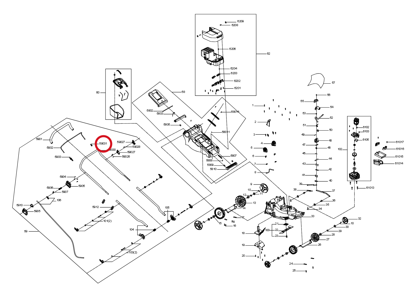 Kress Short-Limit-Block 60073096 – Position in der Explosionszeichnung