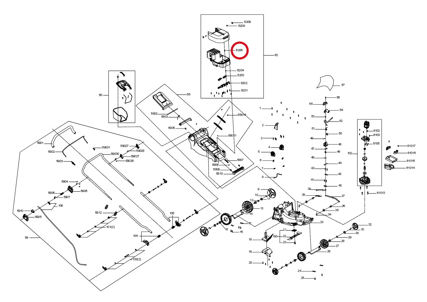 Kress Blechschraube 60073119 – Position in der Explosionszeichnung