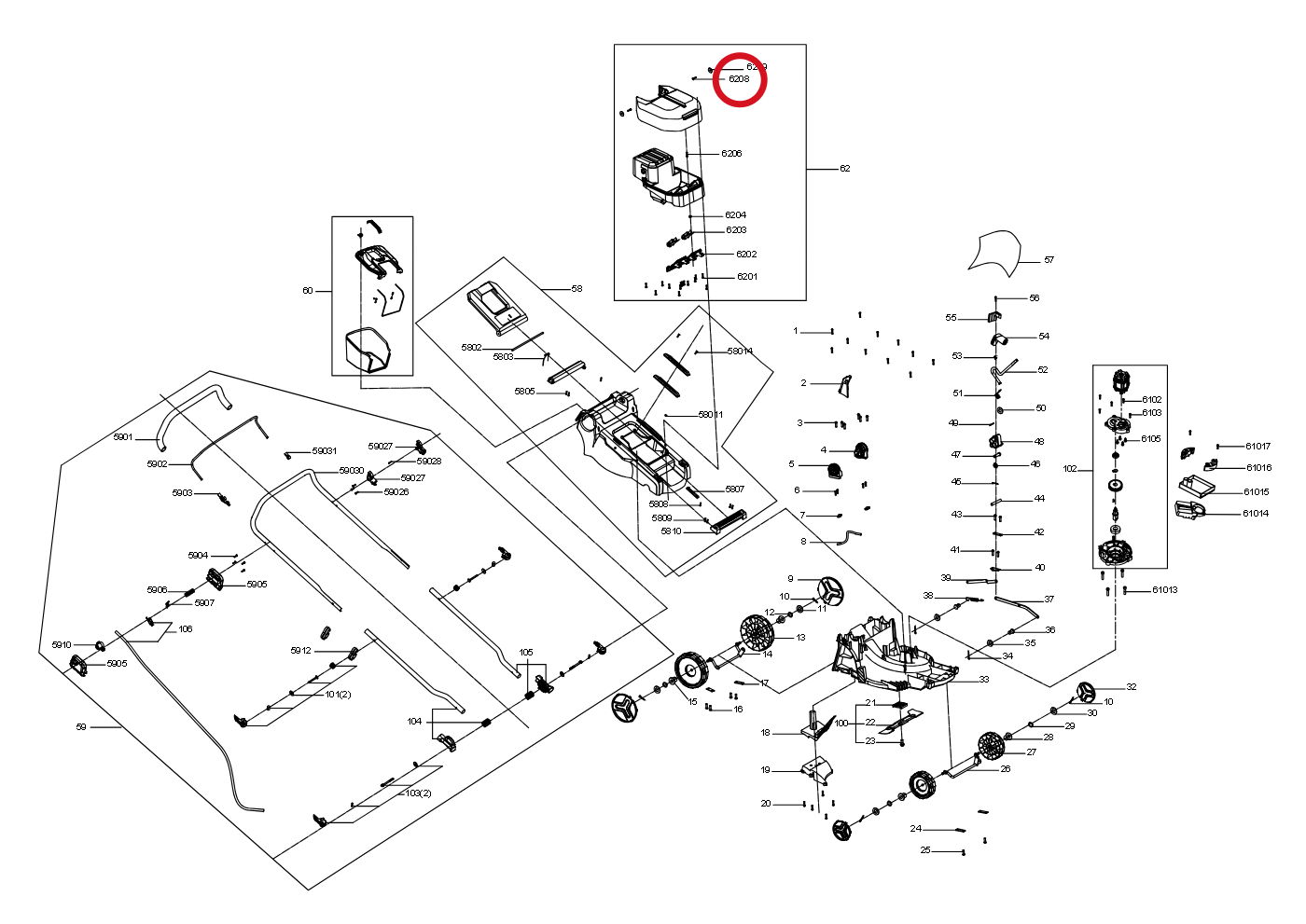 Kress Blechschraube 60073121 – Position in der Explosionszeichnung