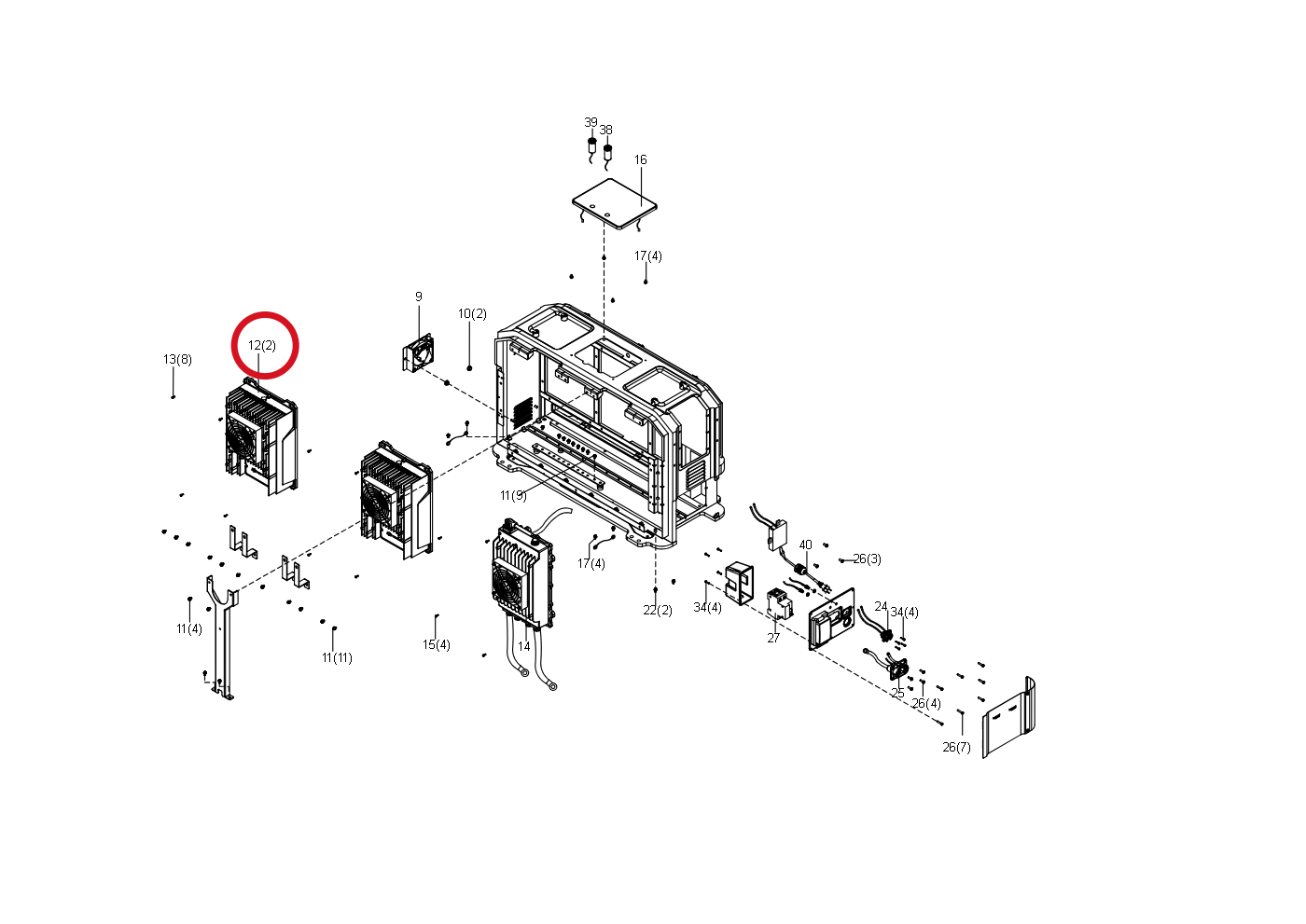 Kress DX44-Modul 60073463 – Position in der Explosionszeichnung