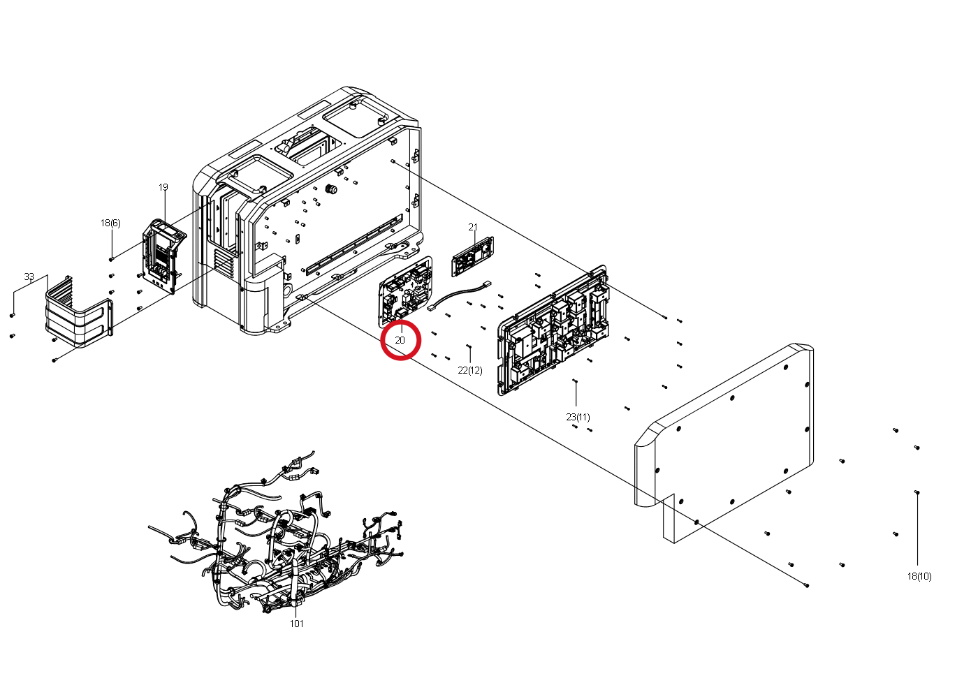Kress Hauptplatine 60073471 – Position in der Explosionszeichnung