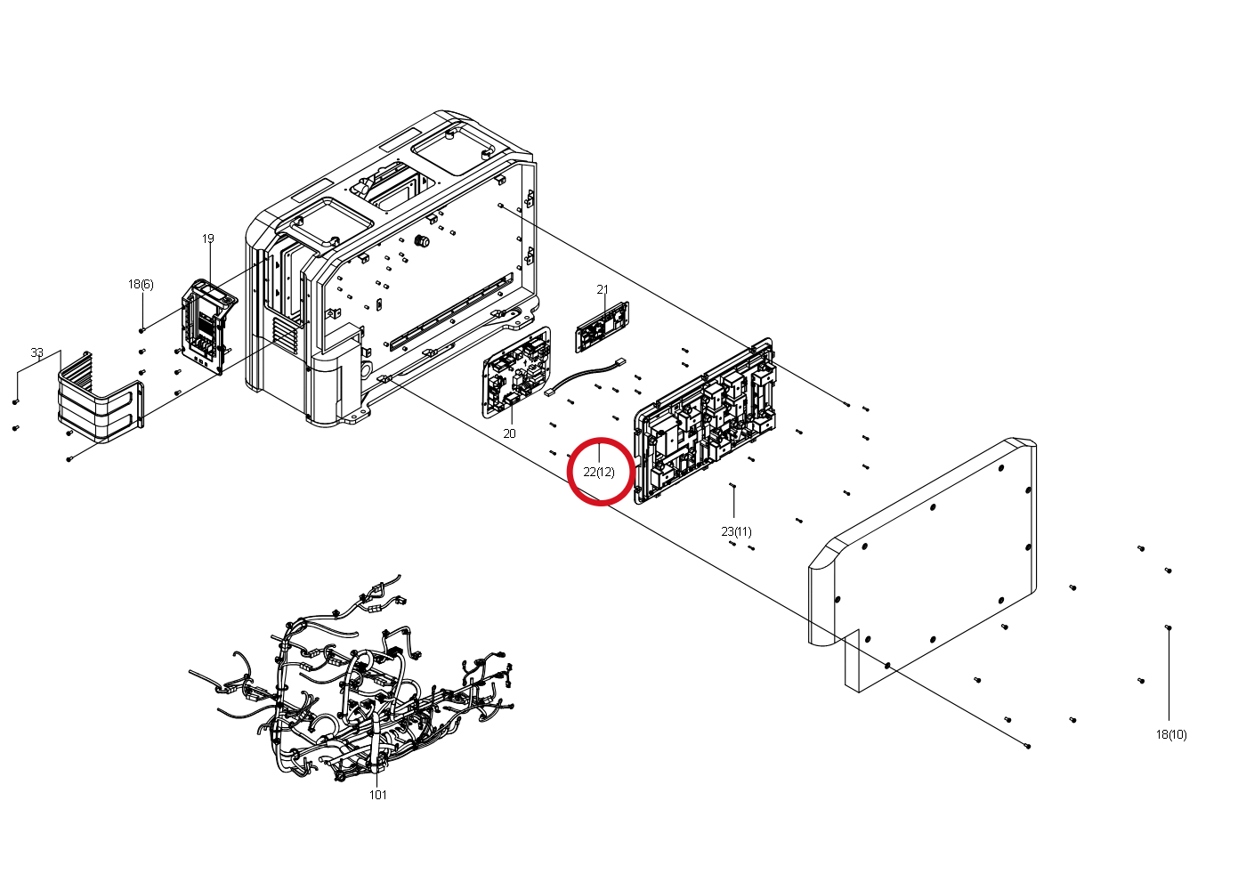 Kress Schraube M3X8 60073473 – Position in der Explosionszeichnung