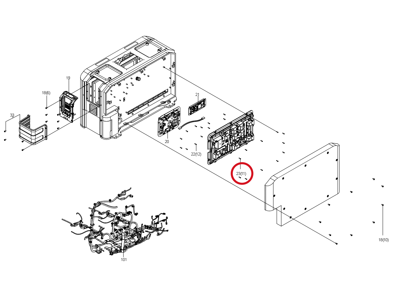 Kress Schraube M5X10 60073474 – Position in der Explosionszeichnung