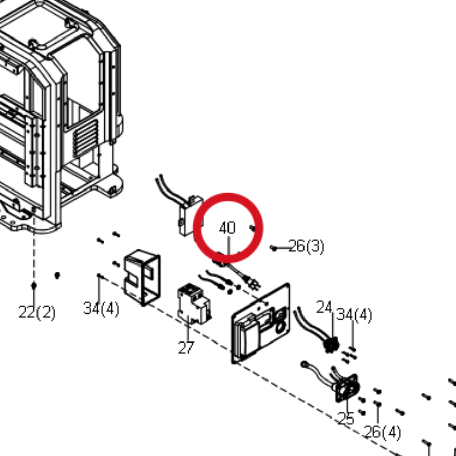 Kress Netzkabel-Kit 60073491 – Position in der Explosionszeichnung