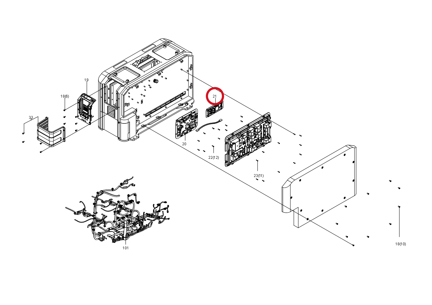Kress Steuerplatine-4G 60074986 – Position in der Explosionszeichnung