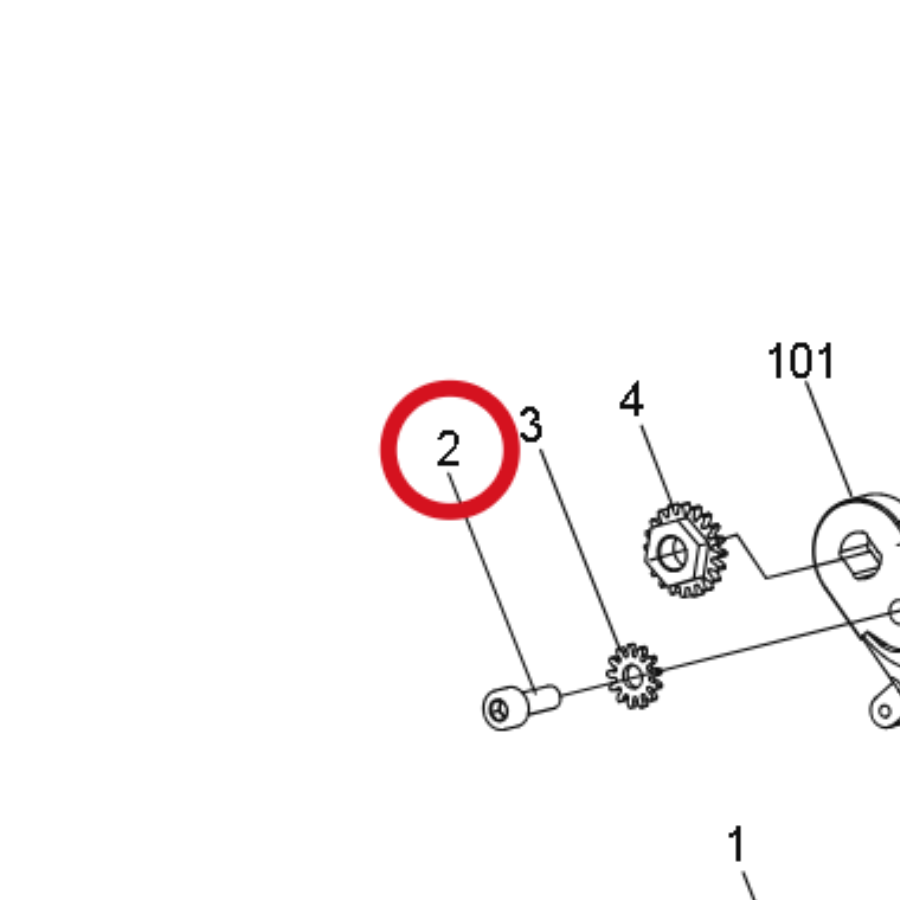 Kress Schraube M5×14 60077107 – Position in der Explosionszeichnung