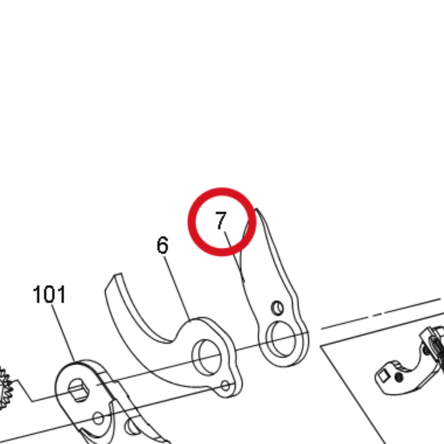 Kress Bewegliche Klinge 60077111 – Position in der Explosionszeichnung