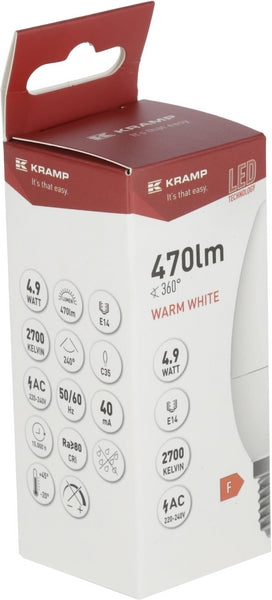 LED SMD Glühbirne - Kerze C35 E14 4.9W