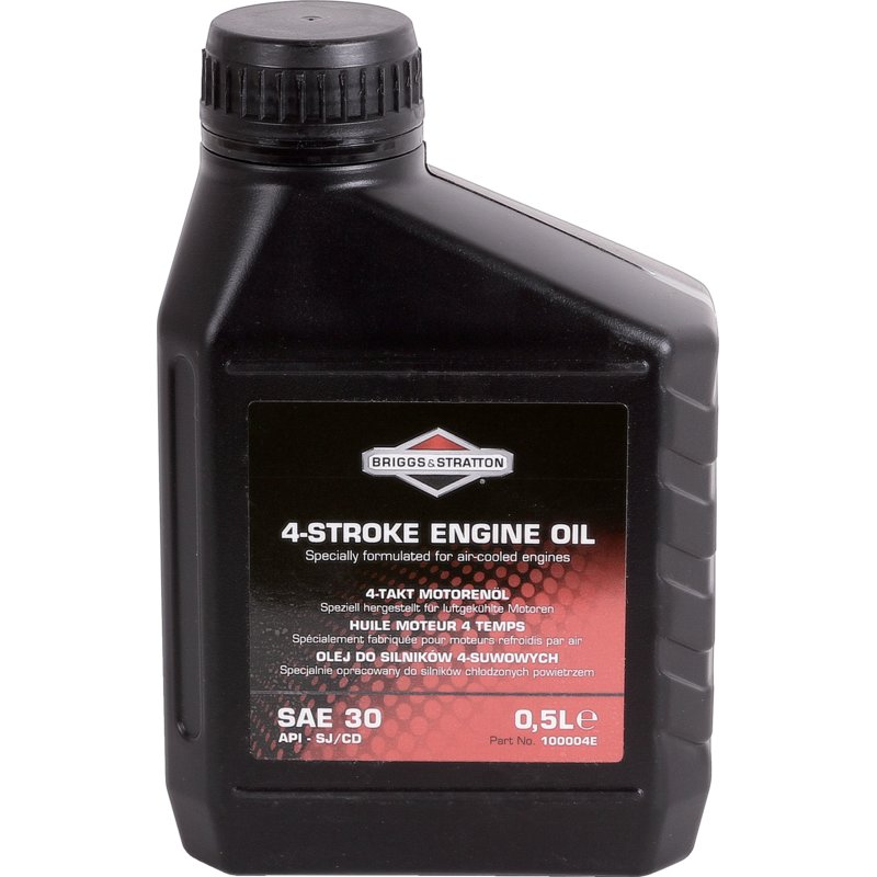 SAE 30 Motoröl 0,5 Liter für 4-Takt-Rasenmäher und Gartengeräte