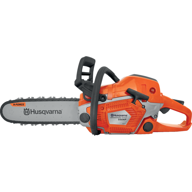 Husqvarna Kinder-Motorsäge 550XP – Spielzeug mit Schutzausrüstung