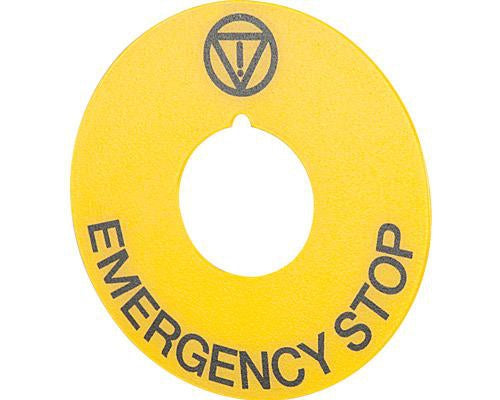 New-Elfin Schild gelb „Emergency“ D60