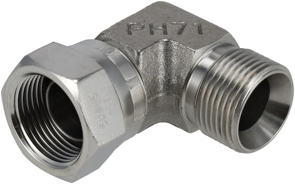PH Hydraulik Winkeladapter M/F 3/4" BSP SS