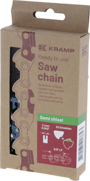 Sägekette 3/8" 1.1mm 52 DL Halbmeißel, Efficiency