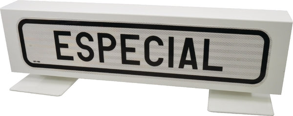 Schild „Especial“