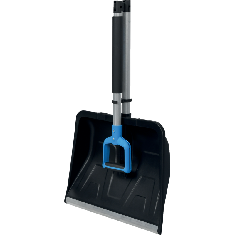 Klappbare Schneeschaufel von SW-Stahl mit Aluminiumkante und Stahlstiel