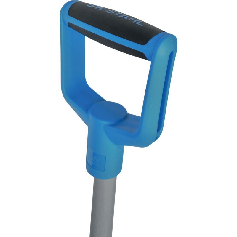 Klappbare Schneeschaufel von SW-Stahl mit Aluminiumkante und Stahlstiel