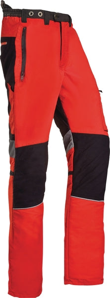 Schnittschutzhose, S, rot grau, SIP