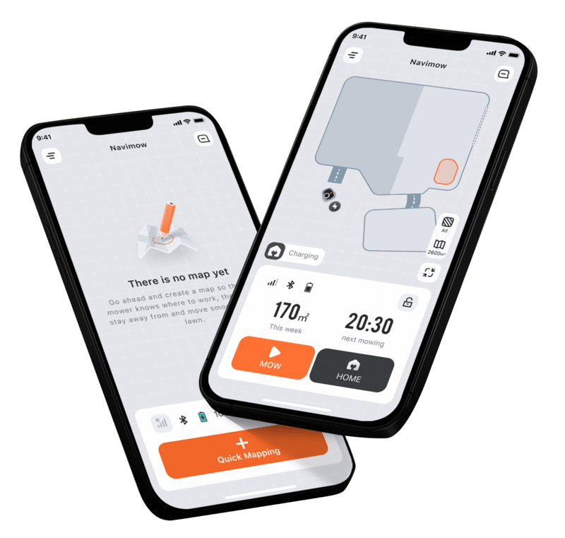 Segway Navimow i108E Mähroboter mit visueller Kartierung, KI-Assist-Mapping und App-Steuerung