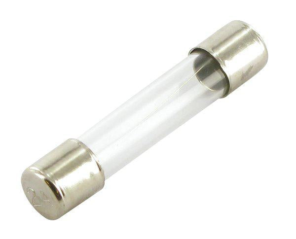 Sicherung, Glas, 2A, Transparent, 32mm, 25Stk.