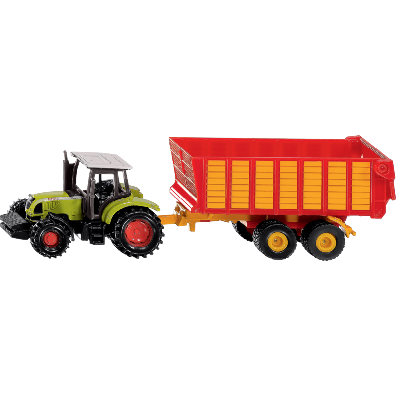 Claas Traktor mit Silagewagen – Siku Mini-Set 1:87