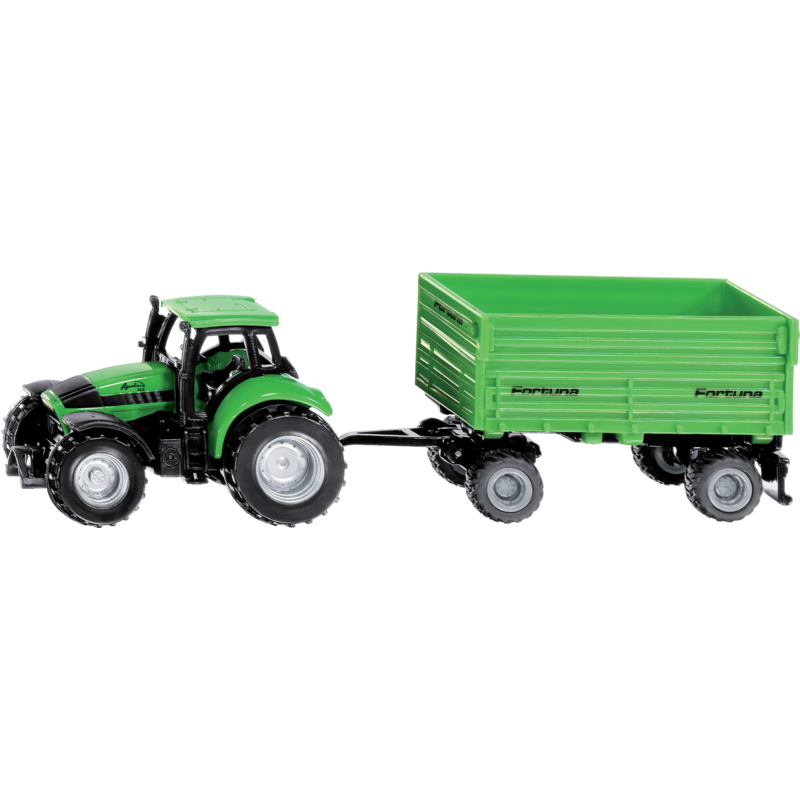 Deutz-Fahr Traktor mit Anhänger – Maßstab 1:87
