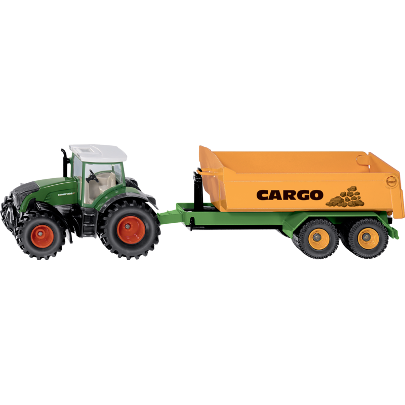 Fendt Traktor mit Hakenlift & Mulde – Siku Modell 1:50