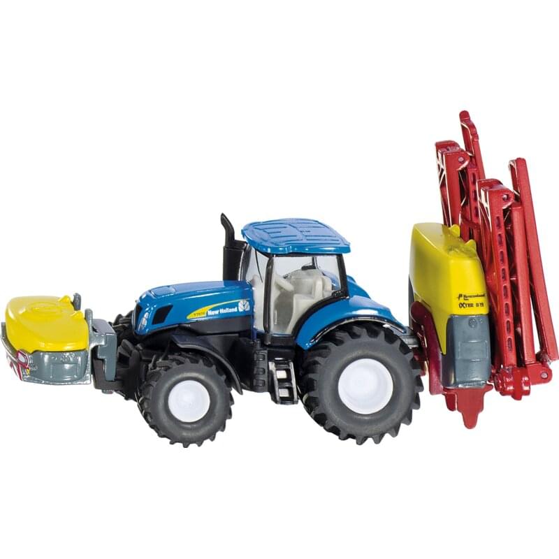 New Holland Traktor mit Kverneland Pflanzenschutzspritze – Siku 1:87