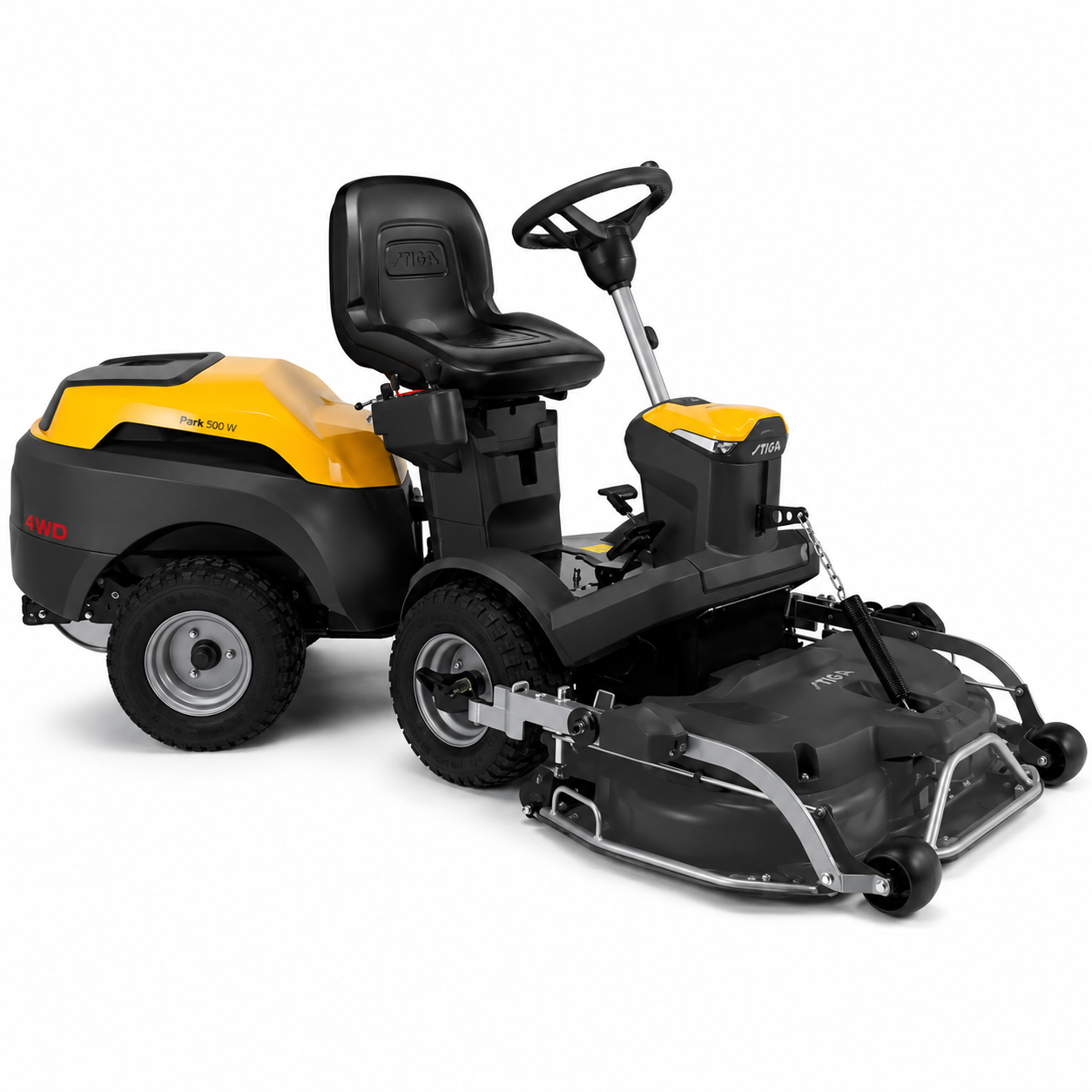 STIGA Park 500 W Frontmäher mit ST 550 Twin Motor und 50:50-Knicklenkung