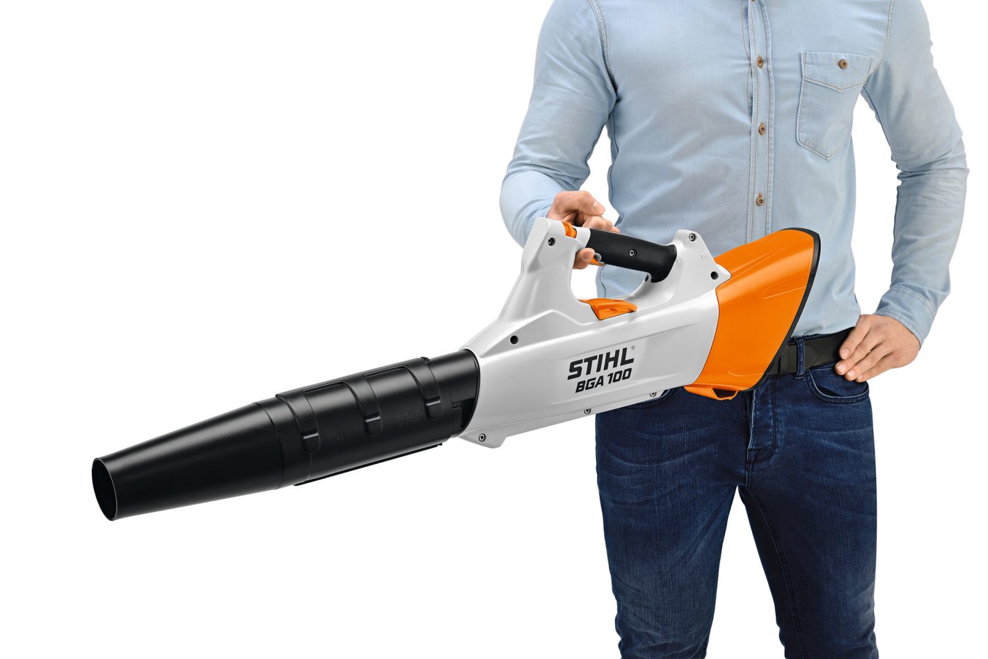 STIHL Akku-Blasgerät BGA 100 mit anpassbarer Blasrohrlänge für professionelle Einsätze