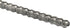 Tsubaki Rollenkette Vernickelt, Preis pro Meter