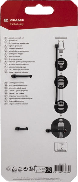 Verstellbare Spritze + Anschluss Set 1/2"