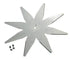 Ambrogio 29 cm 8-Stern-Federstahlmesser (flach)